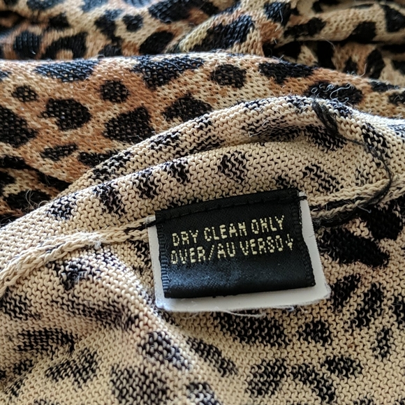Dana Buchman Leopard print cardigan - Picture 7 of 7